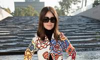 Miroslava Duma en el front row de Louis Vuitton