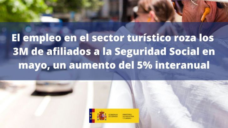 El empleo en el sector turístico aumenta respecto a hace un año